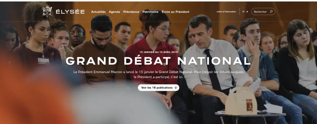 grand débat national elysee